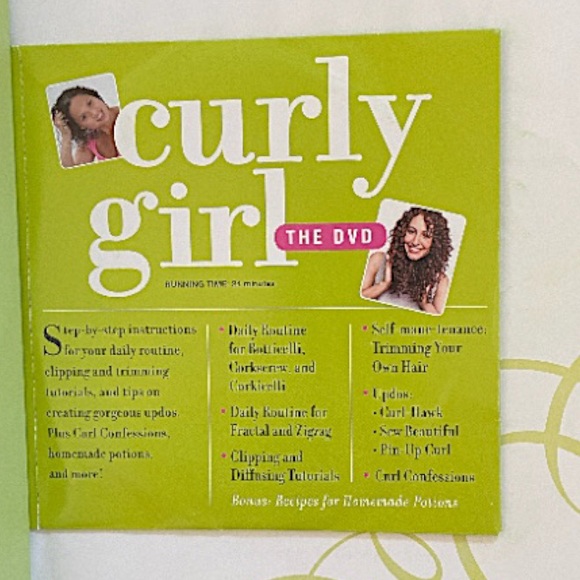 Curly Girl: The Handbook + Sealed DVD 📀 Color Photos by Lorraine Massey New - Picture 2 of 12